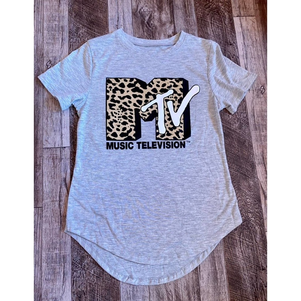 MTV Leopard Logo T-Shirt